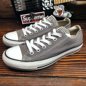 CONVERSE CT All Star Low Tops in Charcoal Gray